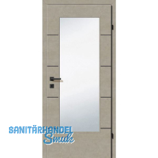 SOLIDO Smart Innentüre CPL Valeur Taupe 4 Lisenen schwarz GL LI TBA 900/2030 mm SOLIDO Smart Innentüre CPL Valeur Taupe 4 Lisenen schwarz GL LI TBA 900/2030 mm