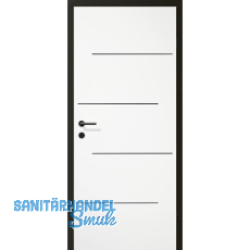 SOLIDO Creativtüre Relief Q weiß lackiert Reliefdekor schwarz VB RE 800/2030 SOLIDO Creativtüre Relief Q weiß lackiert Reliefdekor schwarz VB RE 800/2030