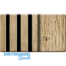 Kosche Akustikpaneel Muster Eiche Amalfi foliert / schwarz