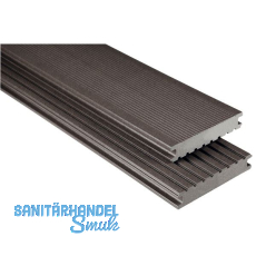 KOVALEX WPC Terrassendiele Vollprofil graubraun mattiert, 26x145x5000mm KOVALEX WPC Terrassendiele Vollprofil graubraun mattiert, 26x145x5000mm