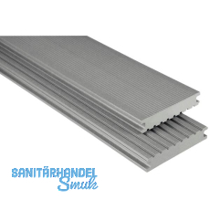 KOVALEX WPC Terrassendiele Vollprofil grau mattiert, 26x145x5000mm KOVALEX WPC Terrassendiele Vollprofil grau mattiert, 26x145x5000mm
