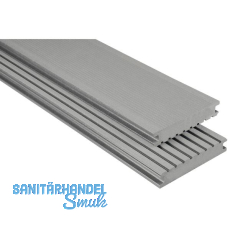 KOVALEX WPC Terrassendiele Vollprofil grau gebürstet, 26x145x6000mm KOVALEX WPC Terrassendiele Vollprofil grau gebürstet, 26x145x6000mm