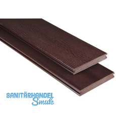KOVALEX WPC Terrassendiele Vollprofil schokobraun unbehandelt, 20x145x6000mm KOVALEX WPC Terrassendiele Vollprofil schokobraun unbehandelt, 20x145x6000mm