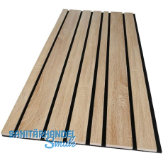 KOSCHE Akustikpaneel 3D Eiche Andorra / schwarz