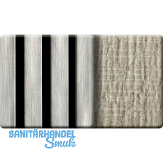 Kosche Akustikpaneel Muster Eiche wei� Verona / schwarz