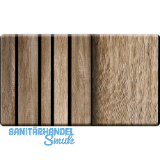 Kosche Akustikpaneel Muster 3D Eiche Andorra / schwarz