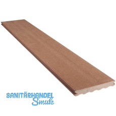 SILVADEC Terrassendiele Elegance glatt Exotic braun, 23x138x4000mm