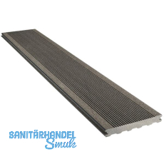 SILVADEC Terrassendiele Elegance gerillt Anthrazit, 23x138x4000mm