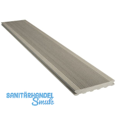 SILVADEC Terrassendiele Elegance gerillt Hellgrau, 23x138x4000mm SILVADEC Terrassendiele Elegance gerillt Hellgrau, 23x138x4000mm