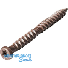 Edelstahlschrauben hellbraun, 5x50mm Edelstahlschrauben hellbraun, 5x50mm