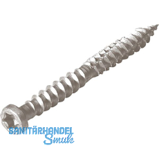 Edelstahlschrauben hellgrau, 5x50mm Edelstahlschrauben hellgrau, 5x50mm