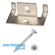 SILVADEC Rand-Clip für WPC/Holz mit Schrauben SILVADEC Rand-Clip für WPC/Holz mit Schrauben