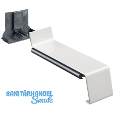 Verbinder Soft 40 25 mit Dichtteil Alu wei� lackiert gerader Sto� 130 mm