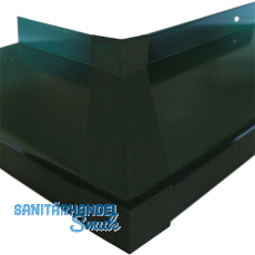 Verbinder Standard 25 mit Dichtteil Alu anthrazit lackiert 90� Au�enecke 225 mm