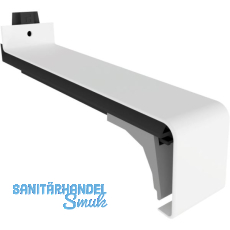 Verbinder Soft 40 mit Dichtteil Alu wei� lackiert gerader Sto� 340 mm