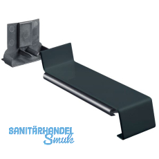 Verbinder Standard 25 mit Dichtteil Alu anthrazit lackiert gerader Sto� 300 mm