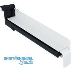 Seitenabschluss BF2504 mit Dichtteil f�r Sichtbeton Alu wei� lackiert 240 mm