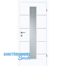 DANA Linus 4 Innentüre weiß lackiert Eichen Lisenen GL Rechts TBA 750/2030 mm DANA Linus 4 Innentüre weiß lackiert Eichen Lisenen GL Rechts TBA 750/2030 mm