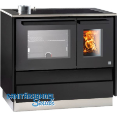 LOHBERGER Festbrennstoffherd Style 94, Schwarz LOHBERGER Festbrennstoffherd Style 94, Schwarz