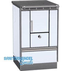 LOHBERGER Festbrennstoffherd Rega 50, Weiß LOHBERGER Festbrennstoffherd Rega 50, Weiß