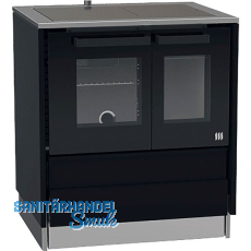 LOHBERGER Festbrennstoffherd Style 75, Schwarz LOHBERGER Festbrennstoffherd Style 75, Schwarz