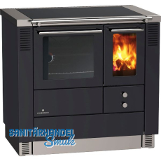 LOHBERGER Festbrennstoffherd LC 75 B Edition schwarz, inkl. Stahlplatte LOHBERGER Festbrennstoffherd LC 75 B Edition schwarz, inkl. Stahlplatte