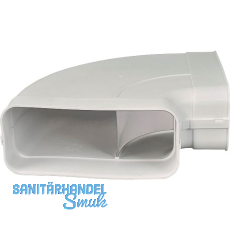 OPTIMAIRO Flachkanalbogen 90° waagerecht 222 x 89 Kunststoff weiß OPTIMAIRO Flachkanalbogen 90° waagerecht 222 x 89 Kunststoff weiß