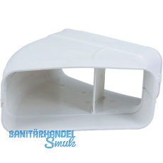 OPTIMAIRO Flachkanalbogen 45� waagerecht 222 x 89 Kunststoff wei�