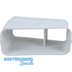 OPTIMAIRO Flachkanalbogen 15° waagerecht 222 x 89 Kunststoff weiß OPTIMAIRO Flachkanalbogen 15° waagerecht 222 x 89 Kunststoff weiß