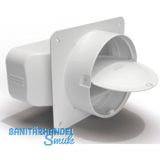 OPTIMAIRO Maueranschluss-Stutzen 222 x 89 Kunststoff wei�