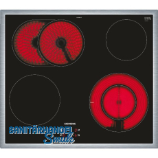 SIEMENS Kochfeld EF645BNN1E Glaskeramik Strahlungsheizung zu Herd