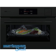 AEG Kompakt-Dampfbackofen CS7900T Schwarz Matt - AEG Kompakt-Dampfbackofen CS7900T Schwarz Matt -