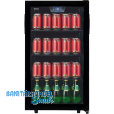 SILVA Stand-Getr�nkek�hlschrank G-KS 1696 sw mit Glast�r Schwarz