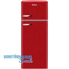 AMICA Retro Stand-Kühl-Gefrierkombination Top Freezer KGC 15630 R Rot AMICA Retro Stand-Kühl-Gefrierkombination Top Freezer KGC 15630 R Rot