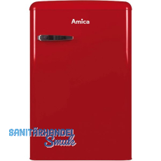 AMICA Retro Stand-Kühlschrank KS 15610 R mit Gefrierfach Rot AMICA Retro Stand-Kühlschrank KS 15610 R mit Gefrierfach Rot