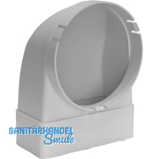 OPTIMAIRO Umlenkstück ohne Stutzen 111 x 54 Kunststoff weiß OPTIMAIRO Umlenkstück ohne Stutzen 111 x 54 Kunststoff weiß