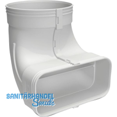 OPTIMAIRO Umlenkst�ck 90� NW 125/175 x 80 Kunststoff wei�