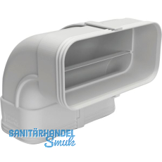 OPTIMAIRO Flachkanalbogen 90° senkrecht 175 x 80 Kunststoff weiß OPTIMAIRO Flachkanalbogen 90° senkrecht 175 x 80 Kunststoff weiß