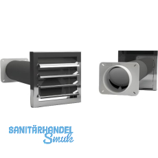 OPTIMAIRO Mauerkasten NW 125 Kunststoff wei�/Edelstahl