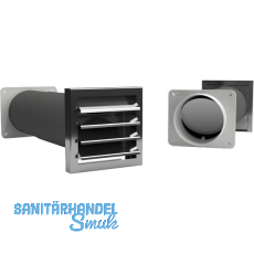 OPTIMAIRO Mauerkasten NW 150 Kunststoff weiß/Edelstahl OPTIMAIRO Mauerkasten NW 150 Kunststoff weiß/Edelstahl