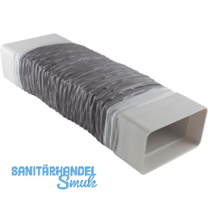 Flachkanal Adapter flexibel Kunststoff, System 100 Flachkanal Adapter flexibel Kunststoff, System 100