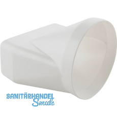 Flachkanal/Rundrohr Übergangsstück Kunststoff, System 125 Flachkanal/Rundrohr Übergangsstück Kunststoff, System 125