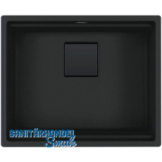 SOLIDO Unterbau-Sp�le Kubus KNG 110-52 mit Druckknopf, Schwarz