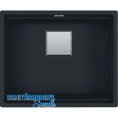 SOLIDO Unterbau-Spüle Kubus KNG 110-52 mit Druckknopf, Schwarz matt SOLIDO Unterbau-Spüle Kubus KNG 110-52 mit Druckknopf, Schwarz matt