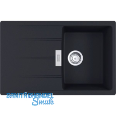 SOLIDO 2D-Sp�le Centro CNG 611-78, 780 x 500 reversibel, Schwarz matt