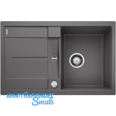 BLANCO Einbauspüle Metra 45 S mit Drehknopfgarnitur Felsgrau, reversibel BLANCO Einbauspüle Metra 45 S mit Drehknopfgarnitur Felsgrau, reversibel