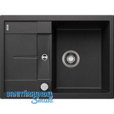 BLANCO Einbausp�le Metra 45 S Compact Anthrazit mit Drehknopfgarnitur, rev.