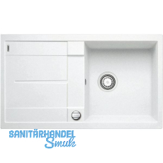 BLANCO Einbauspüle Metra 5 S Weiß mit Drehknopfgarnitur, reversibel BLANCO Einbauspüle Metra 5 S Weiß mit Drehknopfgarnitur, reversibel