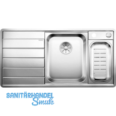 BLANCO 2D-Spüle Axis III 6 S-IF Edelstahl Tropfteil links BLANCO 2D-Spüle Axis III 6 S-IF Edelstahl Tropfteil links