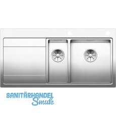 BLANCO 2D-Spüle Divon II 6 S-IF Tropfteil links, Edelstahl BLANCO 2D-Spüle Divon II 6 S-IF Tropfteil links, Edelstahl